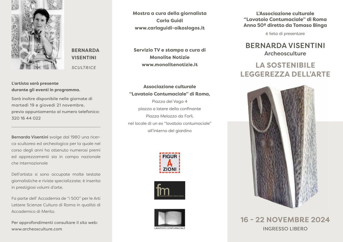 Bernarda Visentini - Archeosculture "La sostenibile leggerezza dell'arte"