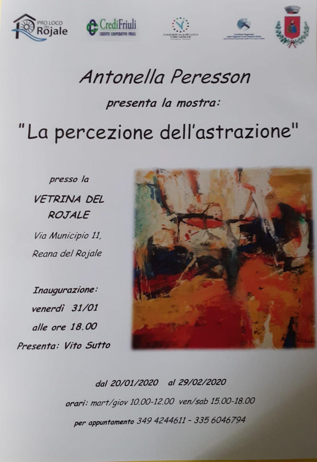 ANTONELLA PERESSON - La percezione dell'astrazione