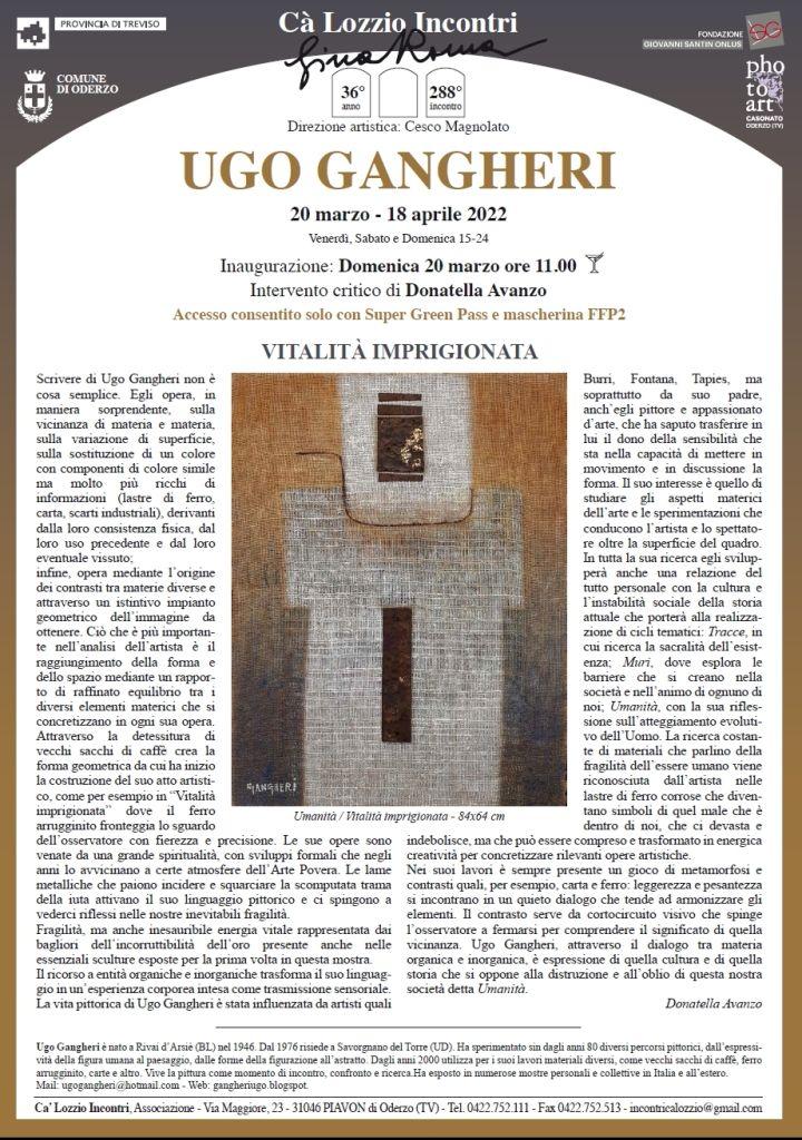 UGO GANGHERI "VITALITA' IMPRIGIONATA"